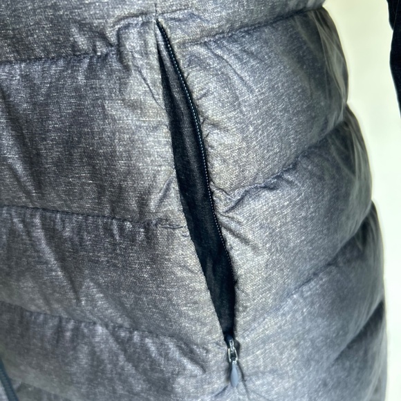 Eddie Bauer Grey Blue Polyester Nylon Down Puffer Long Jacket size M - Picture 4 of 13